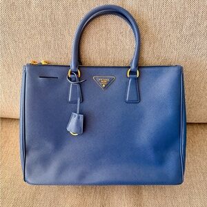 Prada Galleria Blue Saffiano Lux Tote - Excellent Condition